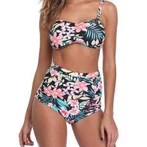 Tropical Island High Waisted Bikini